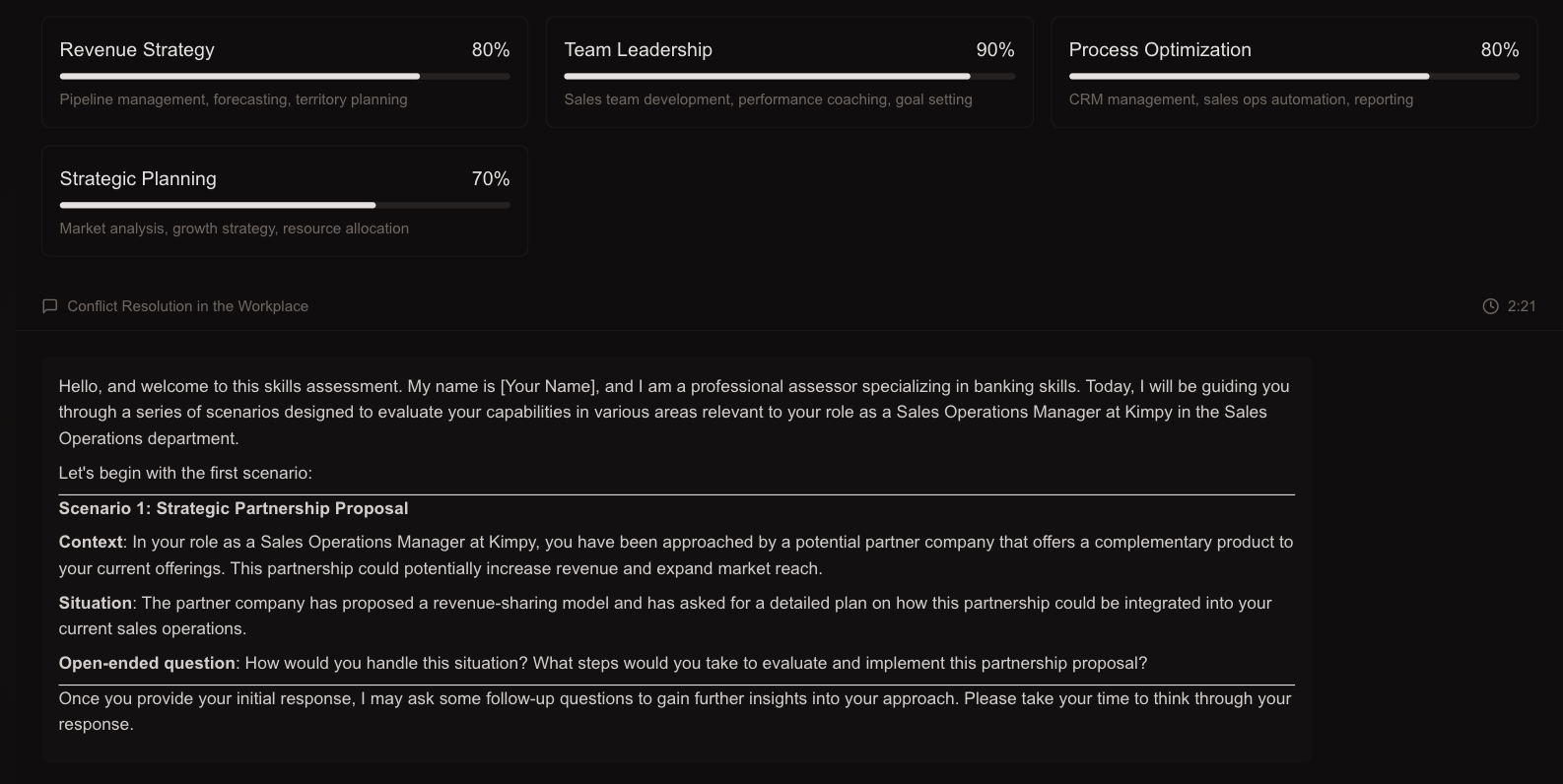 AI Dialogue Assessment